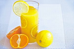 orange juice with lemon and honey